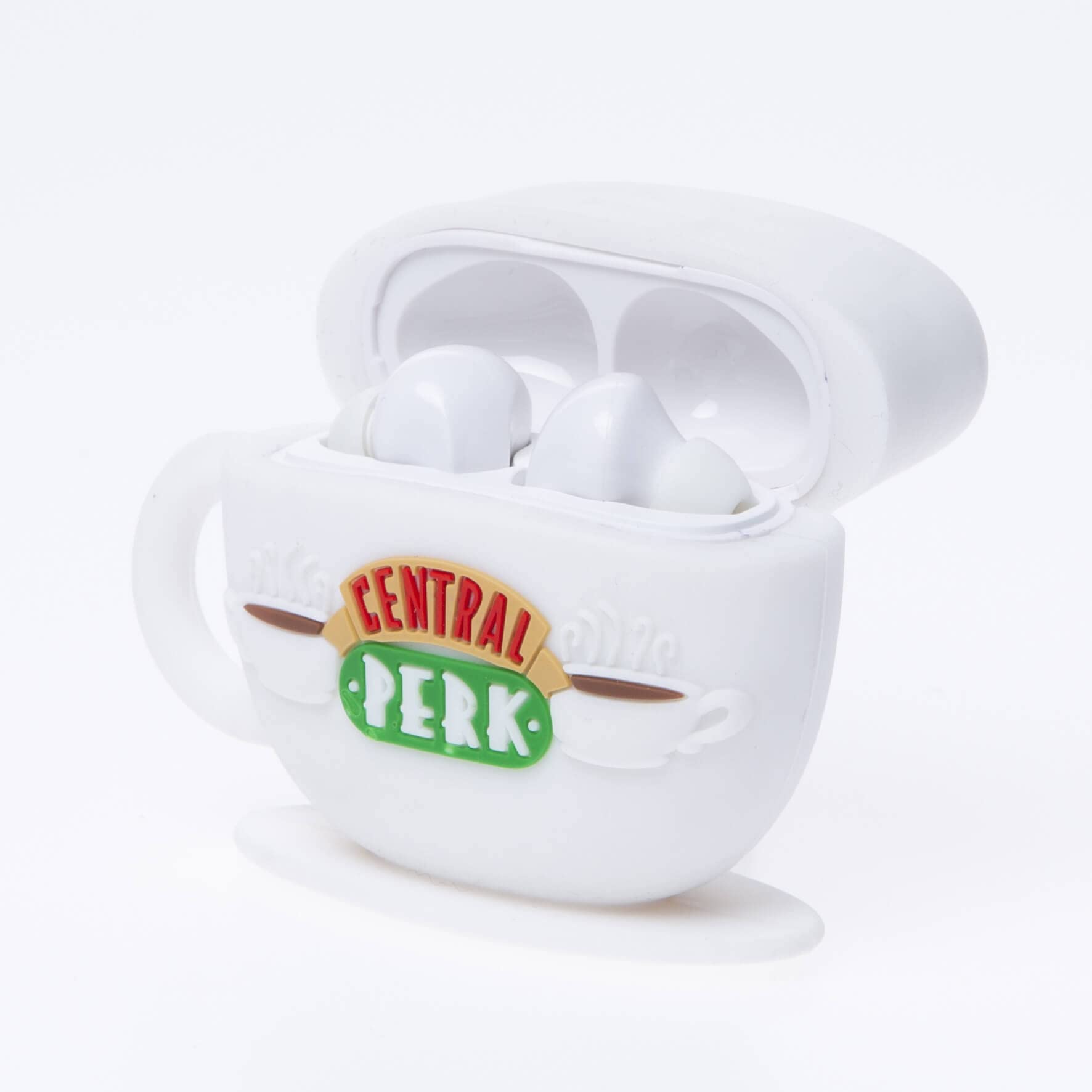 Écouteurs Bluetooth FRIENDS TWS - Tasse de protection Central Perk Cup - True Wireless - Casque Bluetooth 5.0 - Microphone intégré, contrôle tactile intelligent Écouteurs Bluetooth FRIENDS TWS - Tasse de protection Central Perk Cup - True Wireless - Casque Bluetooth 5.0 - Microphone intégré, contrôle tactile intelligent